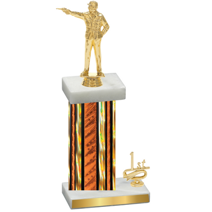 Accented Single Orange Glacier First Place Shooter Trophy