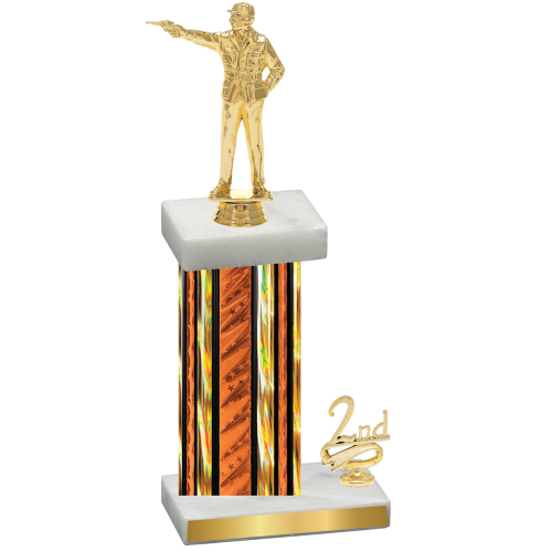 Accented Single Orange Glacier Second Place Shooter Trophy