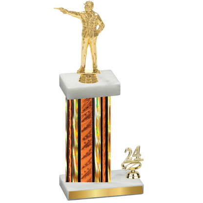 Accented Single Orange Glacier Year Shooter Trophy