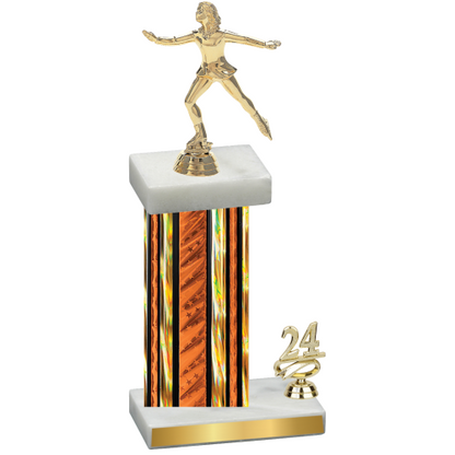 Accented Single Orange Glacier Year Skater Trophy