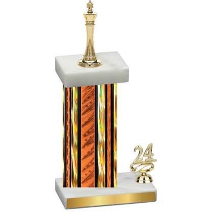 Accented Single Orange Glacier Year Chess Trophy