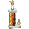 Accented Single Orange Glacier Victory Holiday Trophy