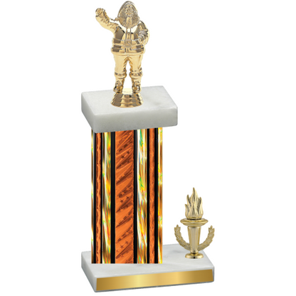 Accented Single Orange Glacier Victory Holiday Trophy