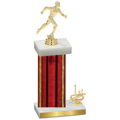 Accented Single Red Glacier First Place Running Trophy