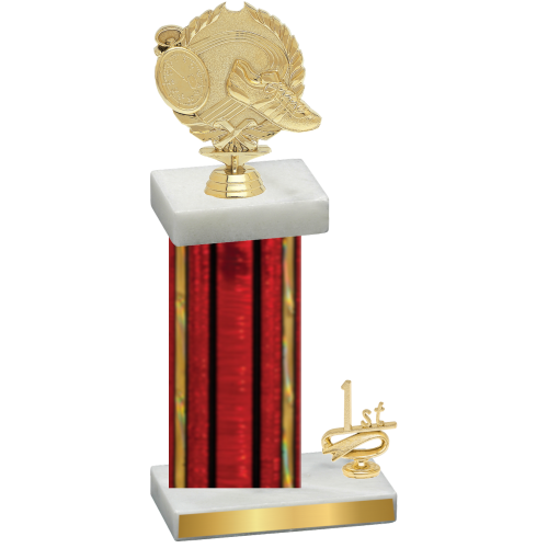 Accented Single Red Glacier First Place Running Trophy