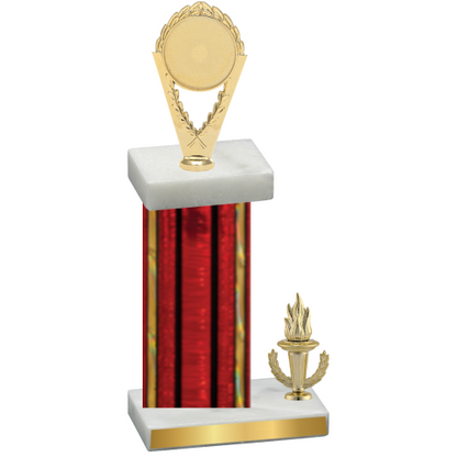Accented Single Red Glacier Victory Insert Trophy