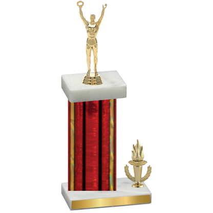 Accented Single Red Glacier Victory Victory Trophy