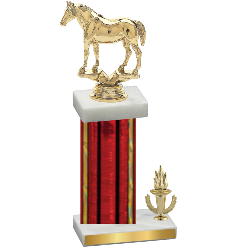 Accented Single Red Glacier Victory Horses Trophy