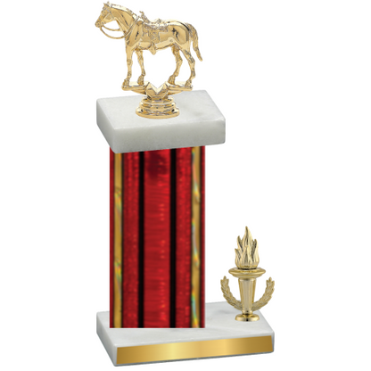 Accented Single Red Glacier Victory Horses Trophy