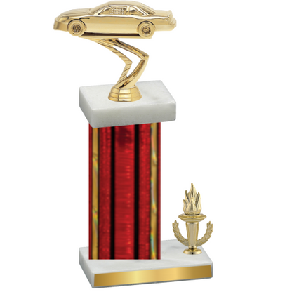 Accented Single Red Glacier Victory Cars Trophy