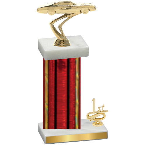 Accented Single Red Glacier First Place Cars Trophy