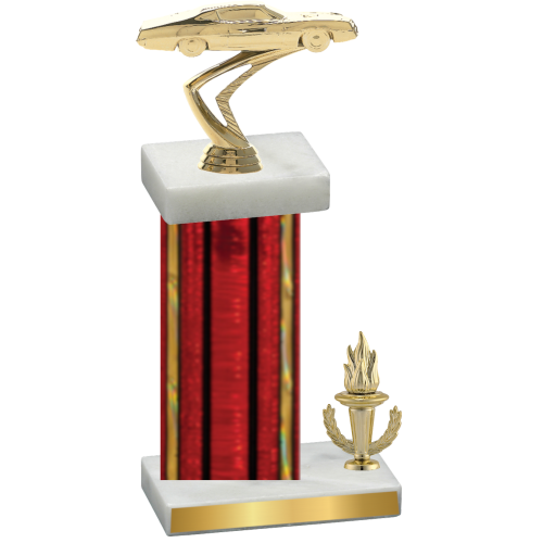 Accented Single Red Glacier Victory Cars Trophy