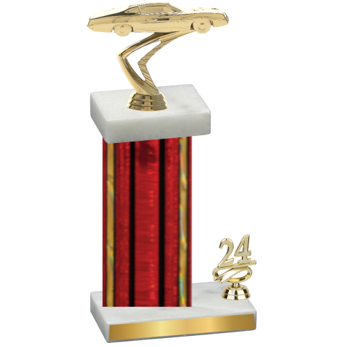 Accented Single Red Glacier Year Cars Trophy