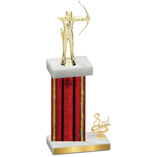 Accented Single Red Glacier Third Place Archery Trophy