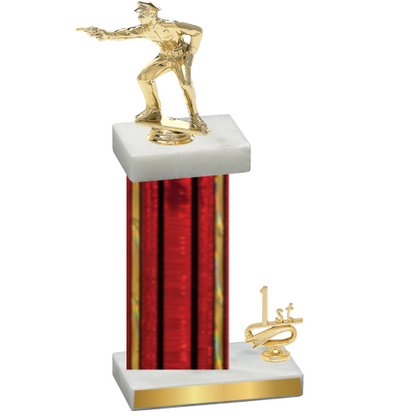 Accented Single Red Glacier First Place Shooter Trophy