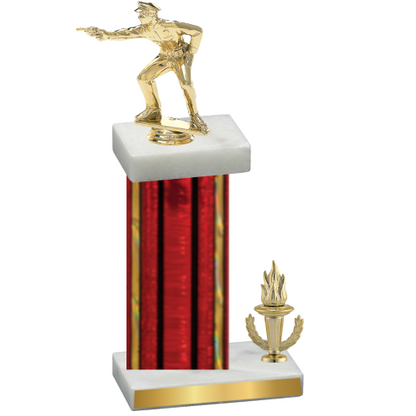 Accented Single Red Glacier Victory Shooter Trophy