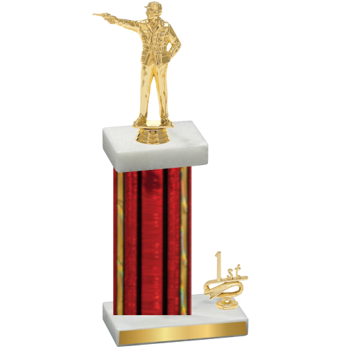 Accented Single Red Glacier First Place Shooter Trophy