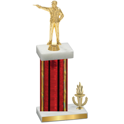 Accented Single Red Glacier Victory Shooter Trophy