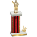 Accented Single Red Glacier First Place Holiday Trophy