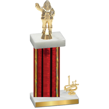 Accented Single Red Glacier First Place Holiday Trophy