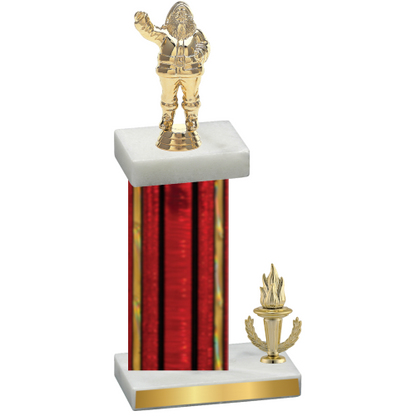 Accented Single Red Glacier Victory Holiday Trophy