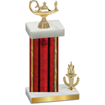 Accented Single Red Glacier Victory Academics Trophy