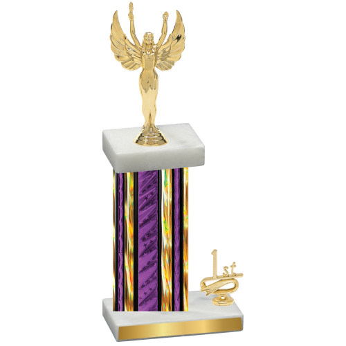 Accented Single Purple Glacier First Place Victory Trophy