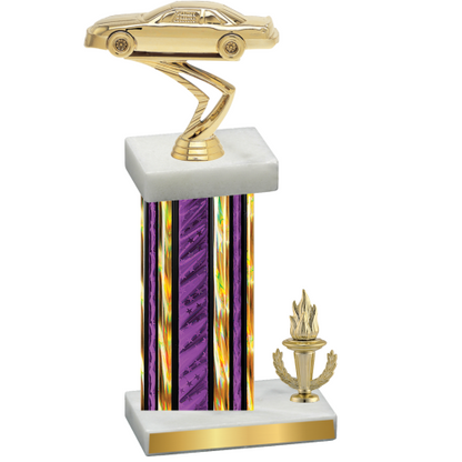 Accented Single Purple Glacier Victory Cars Trophy