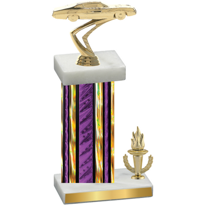 Accented Single Purple Glacier Victory Cars Trophy