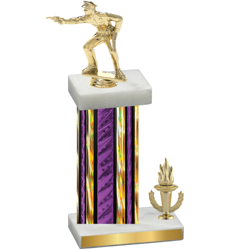 Accented Single Purple Glacier Victory Shooter Trophy