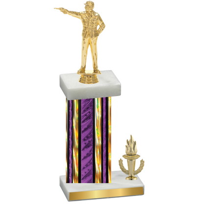 Accented Single Purple Glacier Victory Shooter Trophy