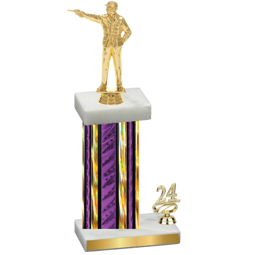 Accented Single Purple Glacier Year Shooter Trophy