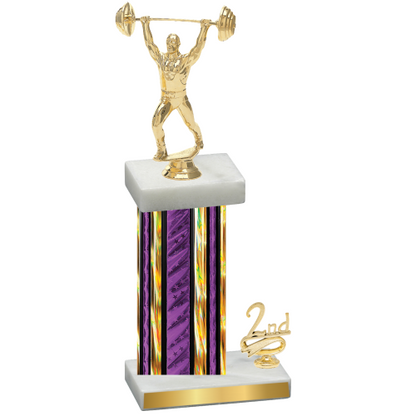 Accented Single Purple Glacier Second Place Weights Trophy