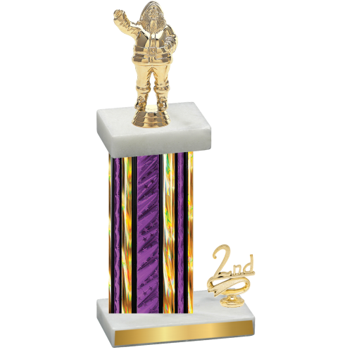 Accented Single Purple Glacier Second Place Holiday Trophy