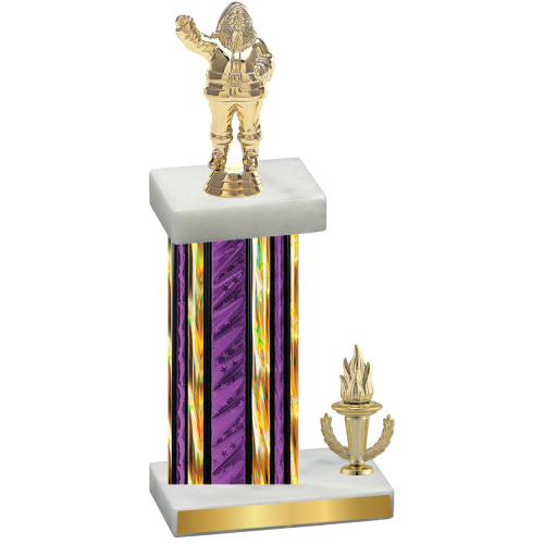 Accented Single Purple Glacier Victory Holiday Trophy