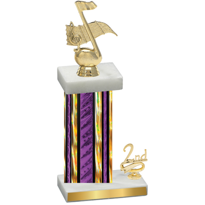 Accented Single Purple Glacier Second Place Music Trophy