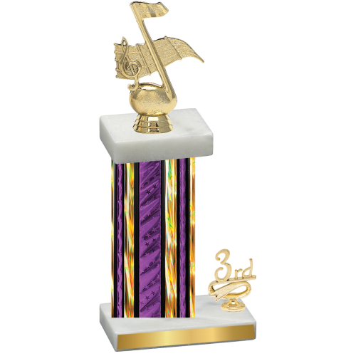 Accented Single Purple Glacier Third Place Music Trophy