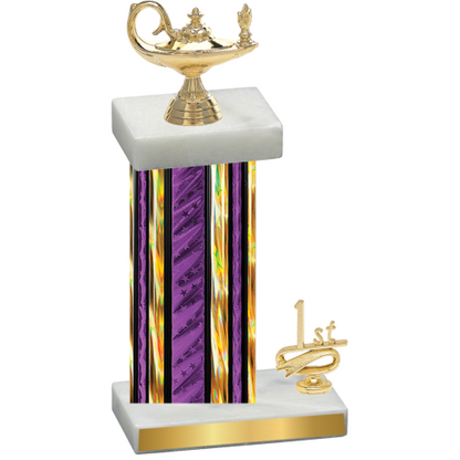 Accented Single Purple Glacier First Place Academics Trophy