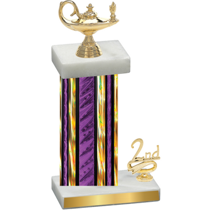 Accented Single Purple Glacier Second Place Academics Trophy