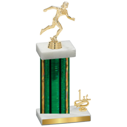 Accented Single Green Glacier First Place Running Trophy