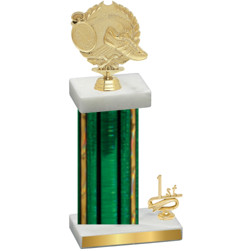 Accented Single Green Glacier First Place Running Trophy