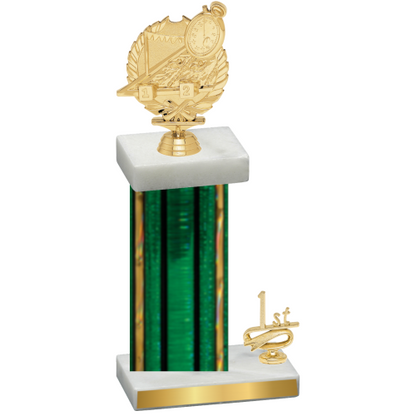 Accented Single Green Glacier First Place Swimming Trophy