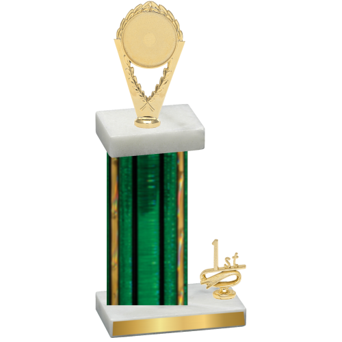 Accented Single Green Glacier First Place Insert Trophy