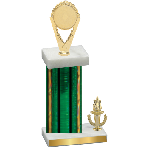 Accented Single Green Glacier Victory Insert Trophy