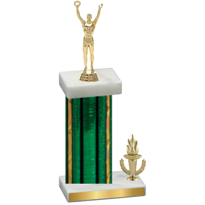 Accented Single Green Glacier Victory Victory Trophy
