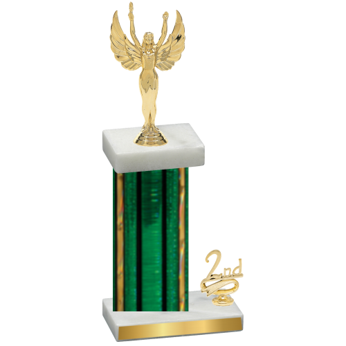 Accented Single Green Glacier Second Place Victory Trophy