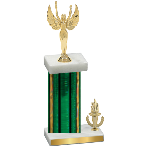 Accented Single Green Glacier Victory Victory Trophy