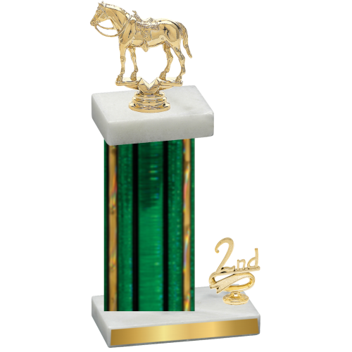 Accented Single Green Glacier Second Place Horses Trophy