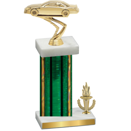 Accented Single Green Glacier Victory Cars Trophy