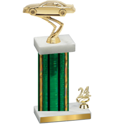 Accented Single Green Glacier Year Cars Trophy